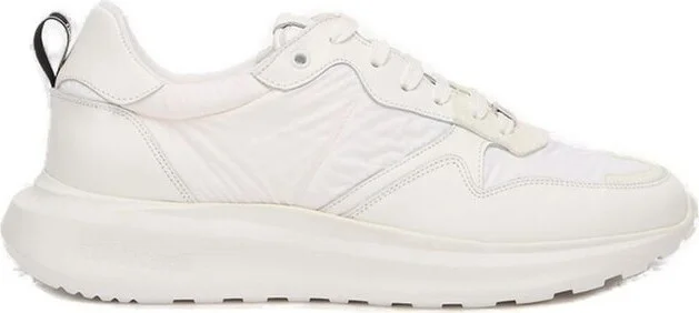 Roberto Cavalli Round-Toe Lace-Up Sneakers