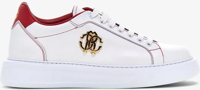 Roberto Cavalli Sneakers with Gold Logo