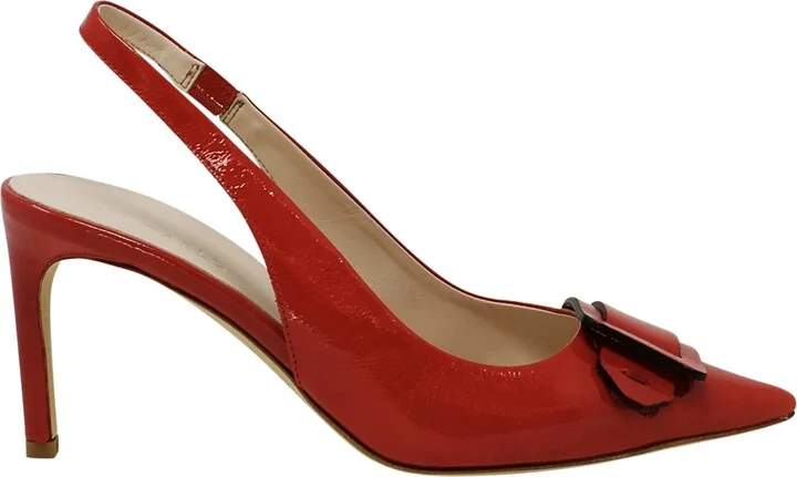 Roberto Del Carlo 11508 Red Patent Leather Vetro Pumps