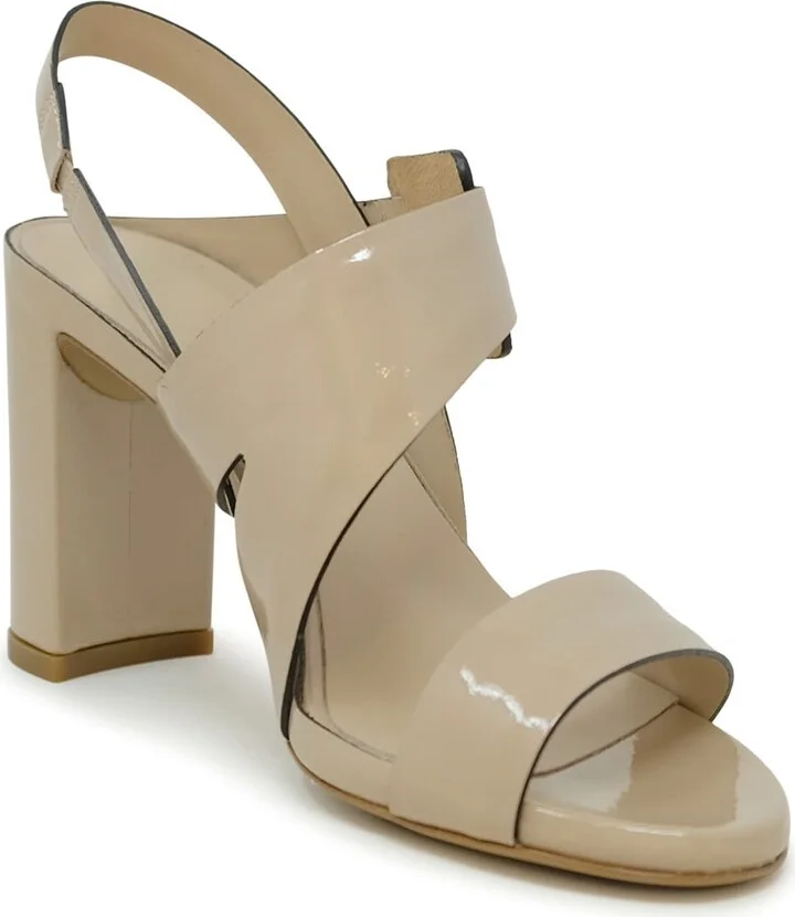 Roberto Del Carlo 11524 Beige Patent Leather Sandals - Image 2