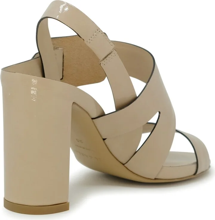 Roberto Del Carlo 11524 Beige Patent Leather Sandals - Image 3