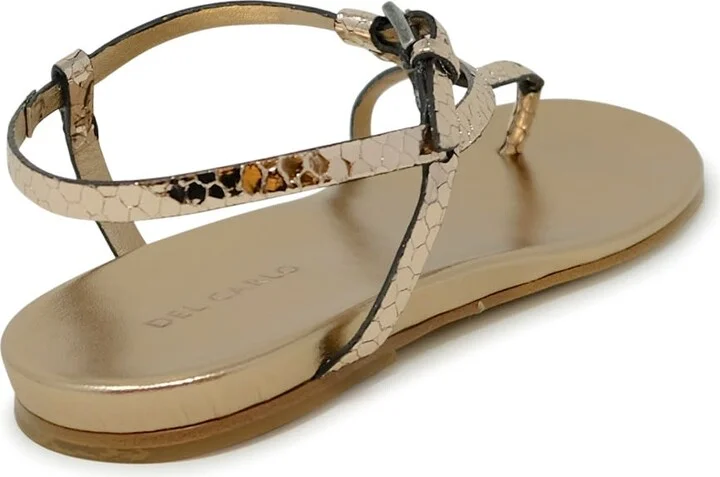 Roberto Del Carlo Leather Flat Sandals - Image 3