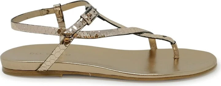 Roberto Del Carlo Leather Flat Sandals