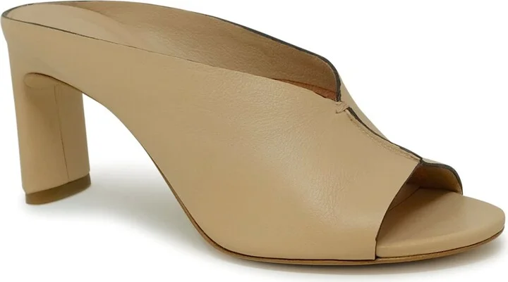 Roberto Del Carlo Leather Sabot Sandals - Image 2