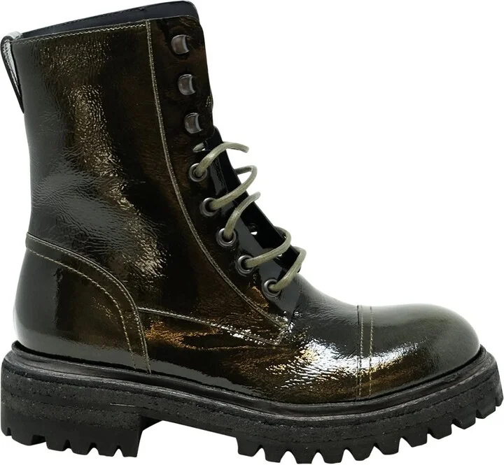 Roberto Del Carlo Patent Leather Felce Boots