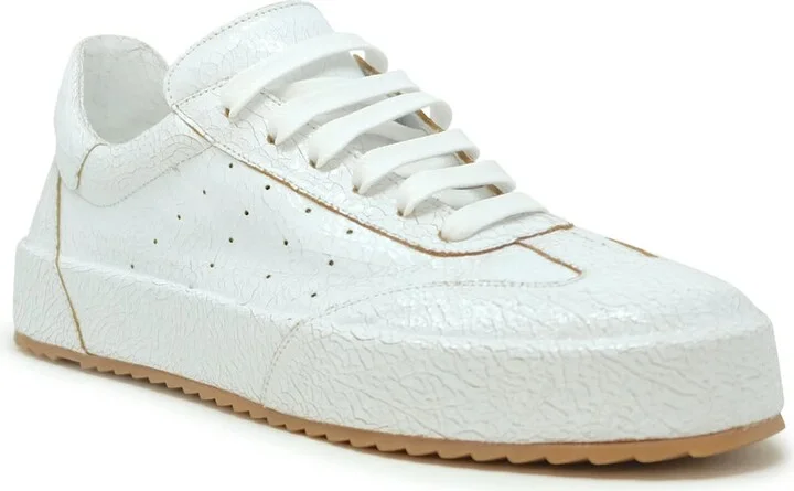 Roberto Del Carlo White Patent Leather Sneakers - Image 2