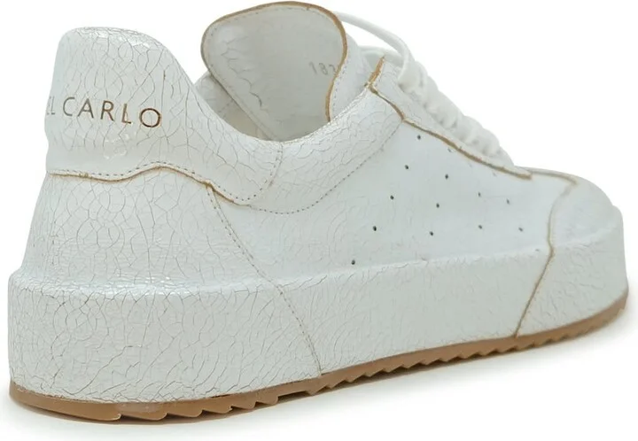 Roberto Del Carlo White Patent Leather Sneakers - Image 3