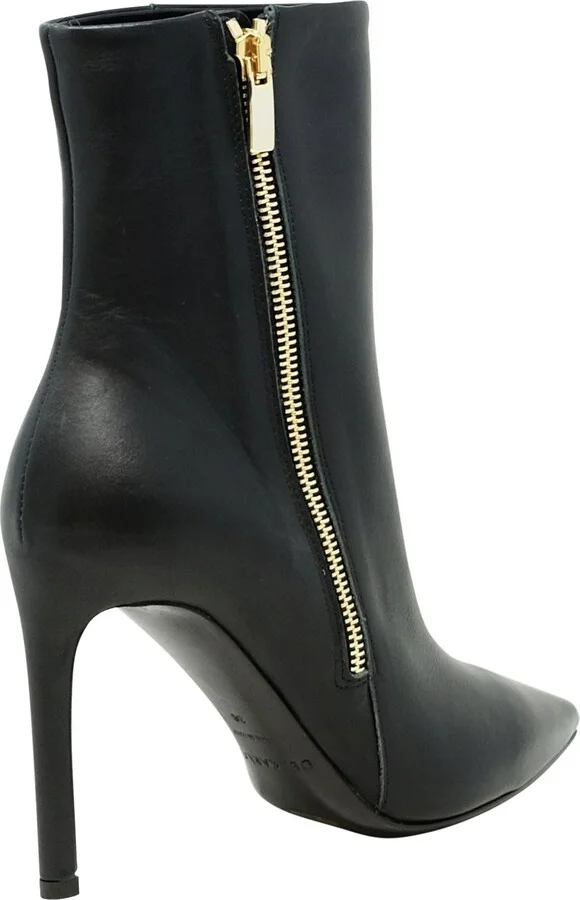 Roberto Del Carloblack Leather Merlot Boots - Image 3