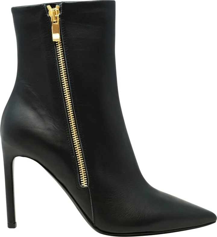 Roberto Del Carloblack Leather Merlot Boots