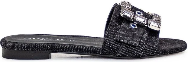 Roberto Festa Embellished Slide Sandal