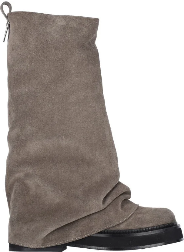 Robin" Combat Boots - Taupe