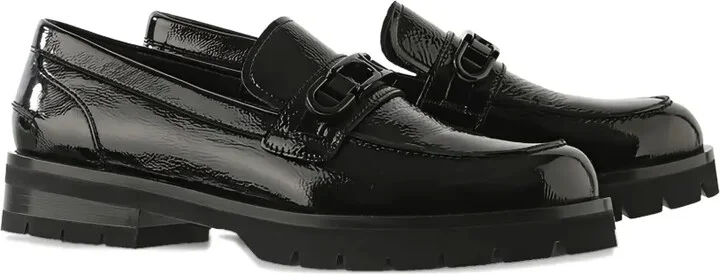 Robin patent-leather buckle loafers - Image 2