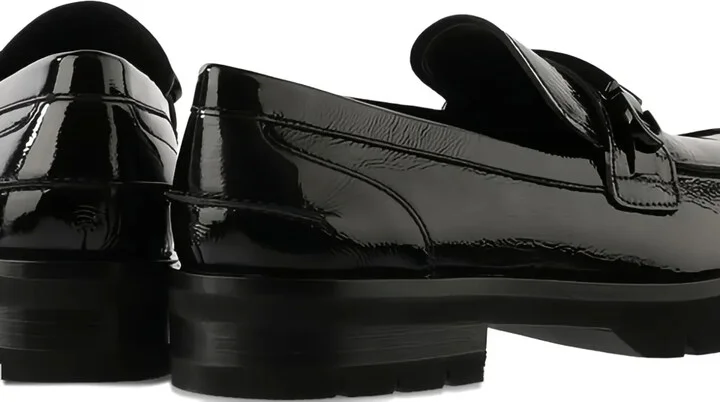 Robin patent-leather buckle loafers - Image 3