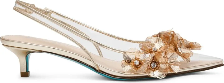 Robin Slingback Pointed Toe Kitten Heel Pump - Image 3