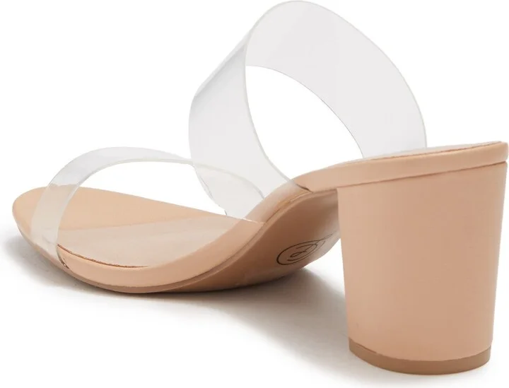 Robinn Clear Strap Block Heel Sandal - Image 2
