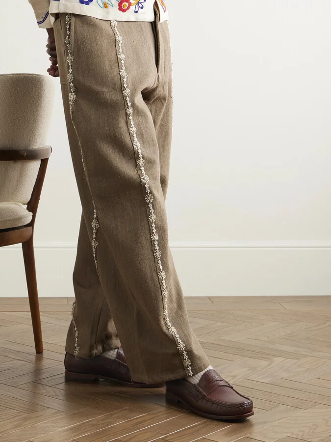 Rob's Pebble-Grain Leather Penny Loafers - Image 2
