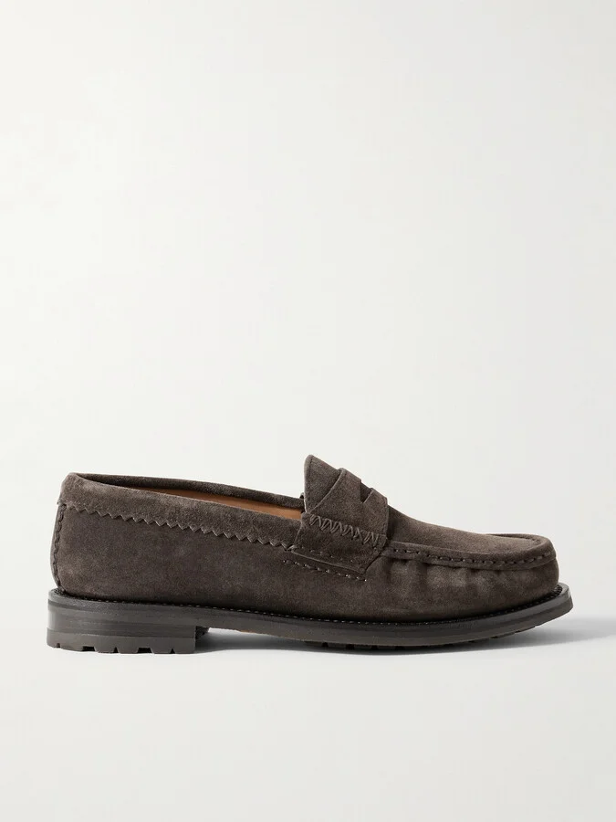 Rob's Suede Penny Loafers