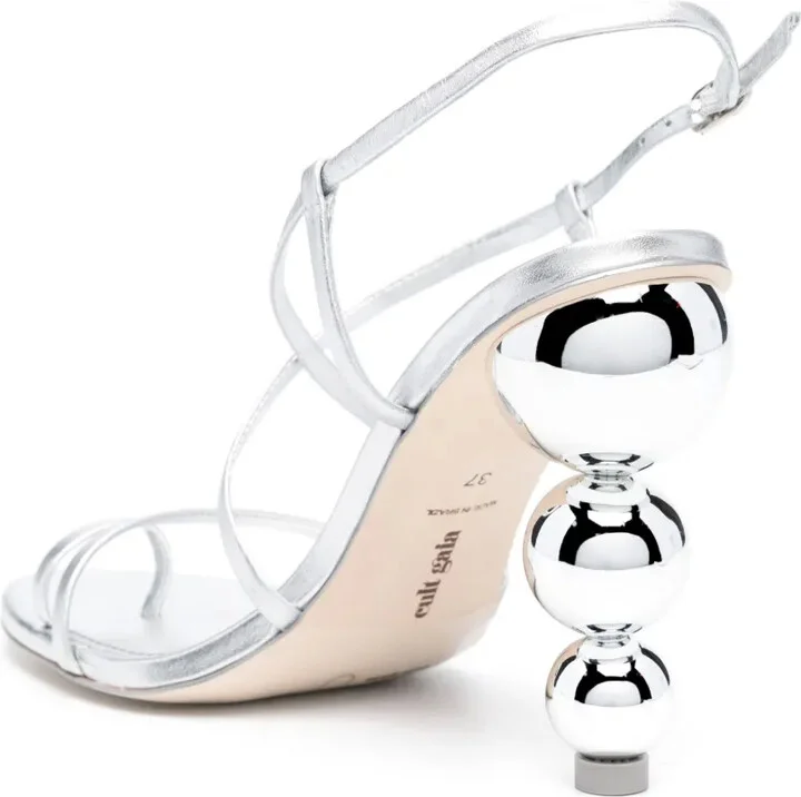 Robyn 105mm laminated-leather sandals - Image 3