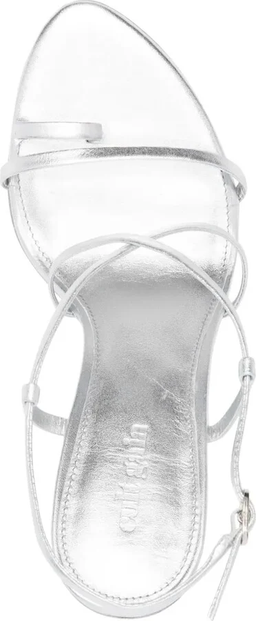 Robyn 105mm laminated-leather sandals - Image 4