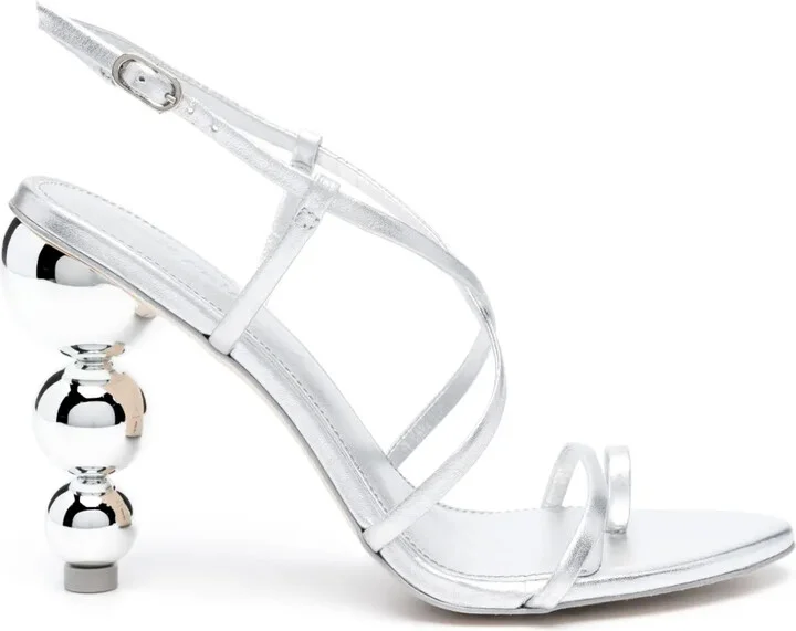 Robyn 105mm laminated-leather sandals