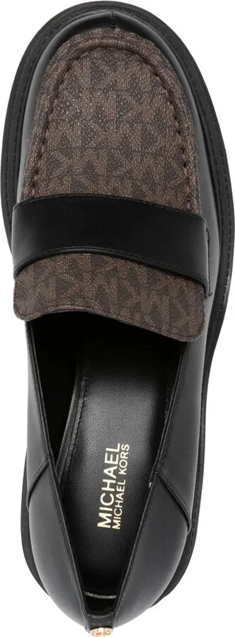Rocco 75mm monogram-print loafers - Image 4