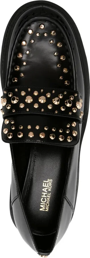 Rocco Astor stud-embellished leather loafers - Image 4