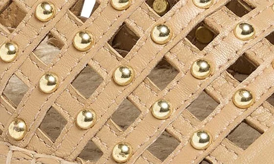 Rochel Cage Studded Espadrille Cap Toe Flat - Image 4