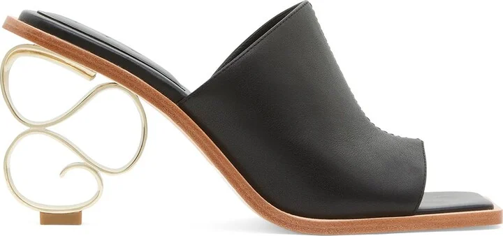 Rochelle Spiral Heel In Colour Black Size 35