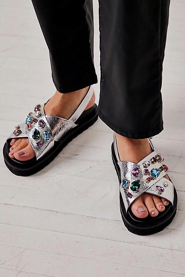 Rock Candy Embellished Sandals - Image 2
