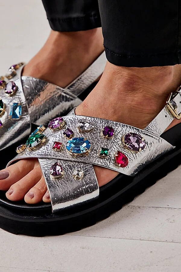 Rock Candy Embellished Sandals - Image 3
