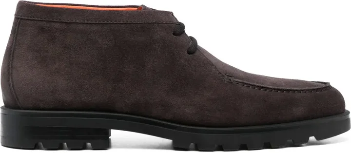 Rock lace-up suede boots