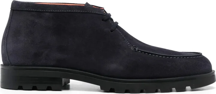 Rock lace-up suede boots