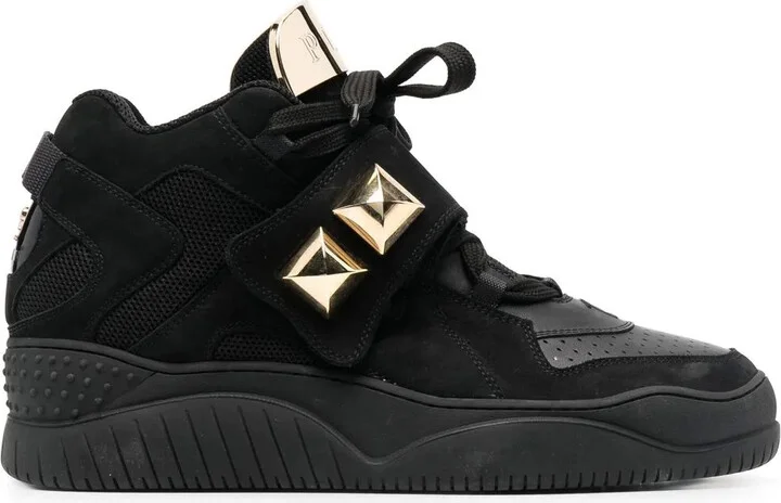 Rock-Stud Low-Top Sneakers