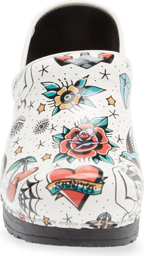 Rockabilly Print Clog - Image 4