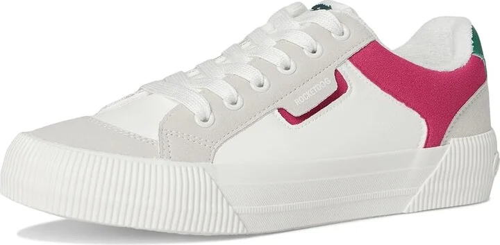 Rocket Dog Cheery Blocked Women's Shoes White/Fuschia : 6 M, Faux Leather - Image 5