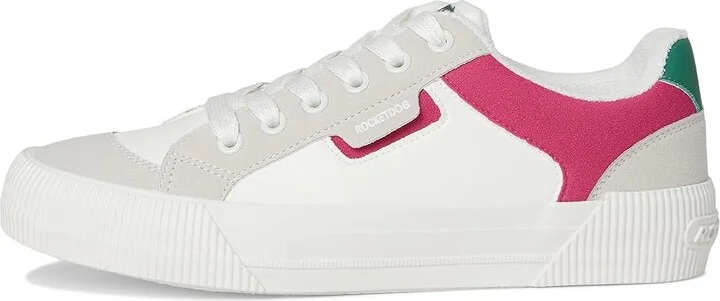Rocket Dog Cheery Blocked Women's Shoes White/Fuschia : 6 M, Faux Leather - Image 6