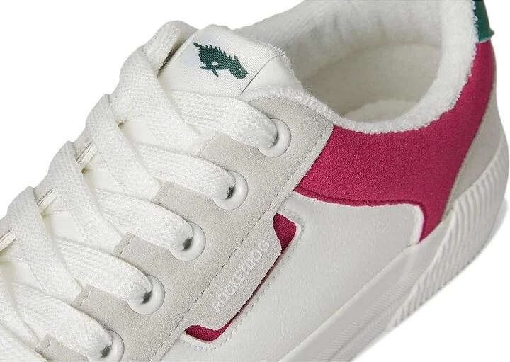 Rocket Dog Cheery Blocked Women's Shoes White/Fuschia : 6 M, Faux Leather - Image 7
