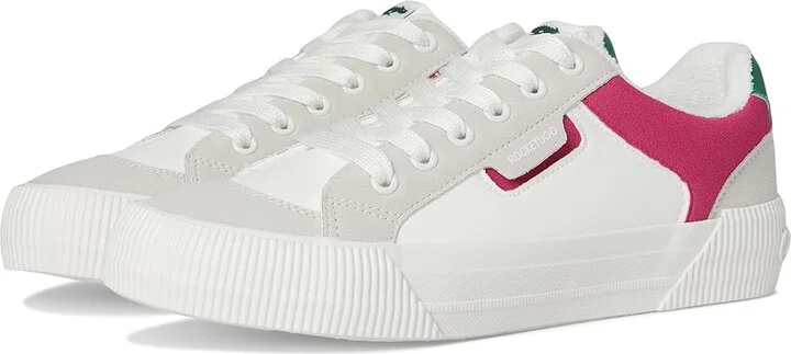 Rocket Dog Cheery Blocked Women's Shoes White/Fuschia : 6 M, Faux Leather