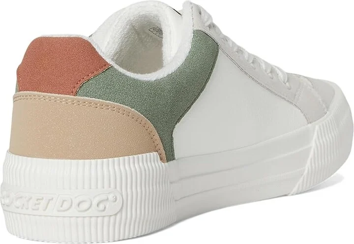 Rocket Dog Cheery Blocked Women's Shoes White/Olive : 6.5 M, Faux Leather - Image 4