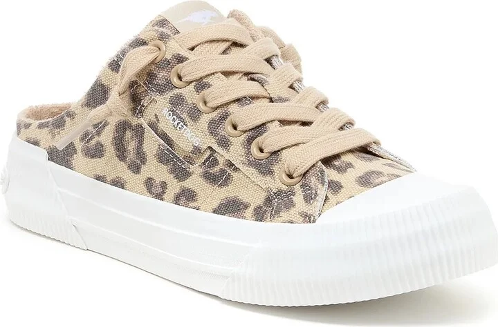 Beige/Brown Leopard Print Canvas
