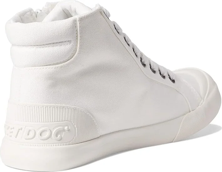 Rocket Dog Jazzin High Women's Shoes White 1 : 6 M, Textile - Image 4