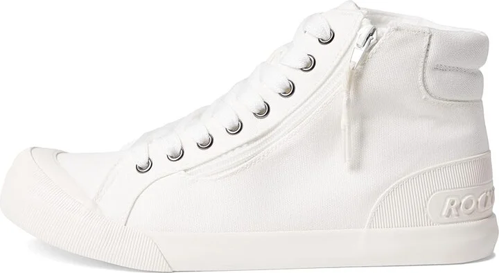 Rocket Dog Jazzin High Women's Shoes White 1 : 6 M, Textile - Image 6