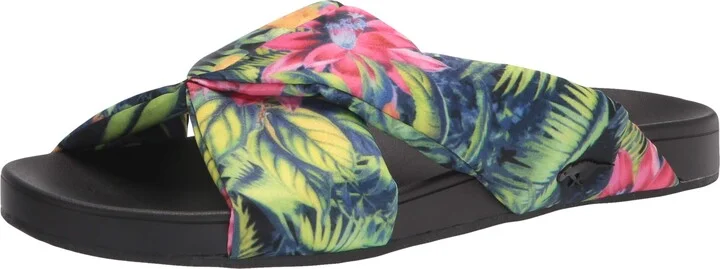 Rocket Dog Women's EDO EPPS Tropical Print Slide Sandal