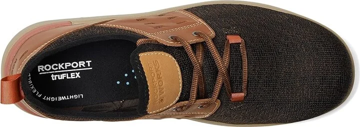 Rockport Works TruFlex Fly Composite Toe Men's Shoes Brown : 7 M (D), Textile/Rubber/Leather - Image 2