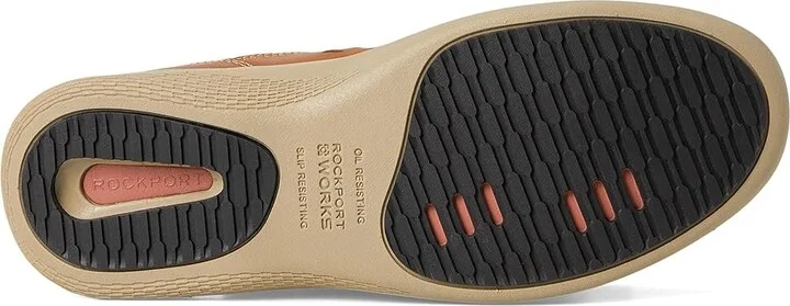 Rockport Works TruFlex Fly Composite Toe Men's Shoes Brown : 7 M (D), Textile/Rubber/Leather - Image 3