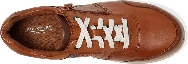 Rockport Works truFLEX(r) Fly Skylar Work EH Comp Toe Women's Shoes Cognac : 6 M (B), Leather - Image 2
