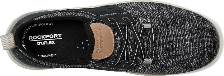 Rockport Works TruFLEX(r) Work EH Comp Toe Men's Shoes Black : 7 W (EE), Leather/Textile - Image 2