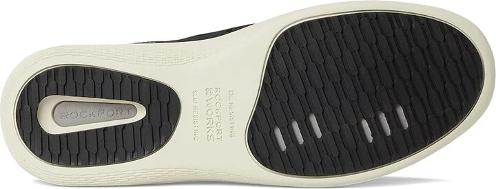 Rockport Works TruFLEX(r) Work EH Comp Toe Men's Shoes Black : 7 W (EE), Leather/Textile - Image 3