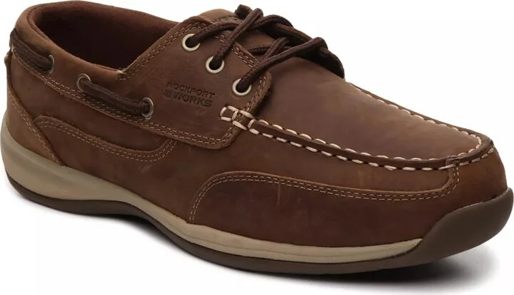 Rockport Works Wide Width Sailing Club Steel Toe Work Shoe