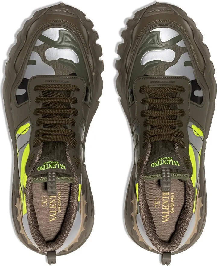 Rockrunner camouflage-print leather sneakers - Image 4